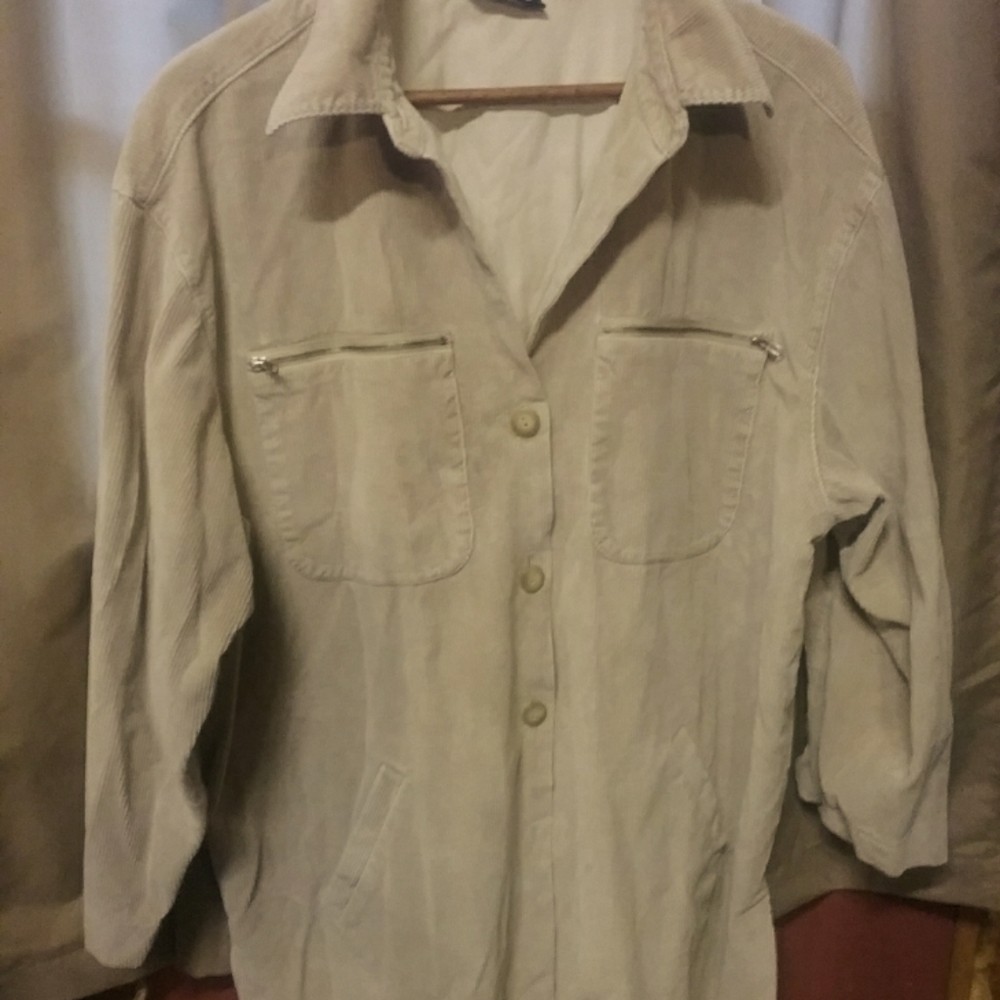 Liz Claiborne cream corduroy jacket